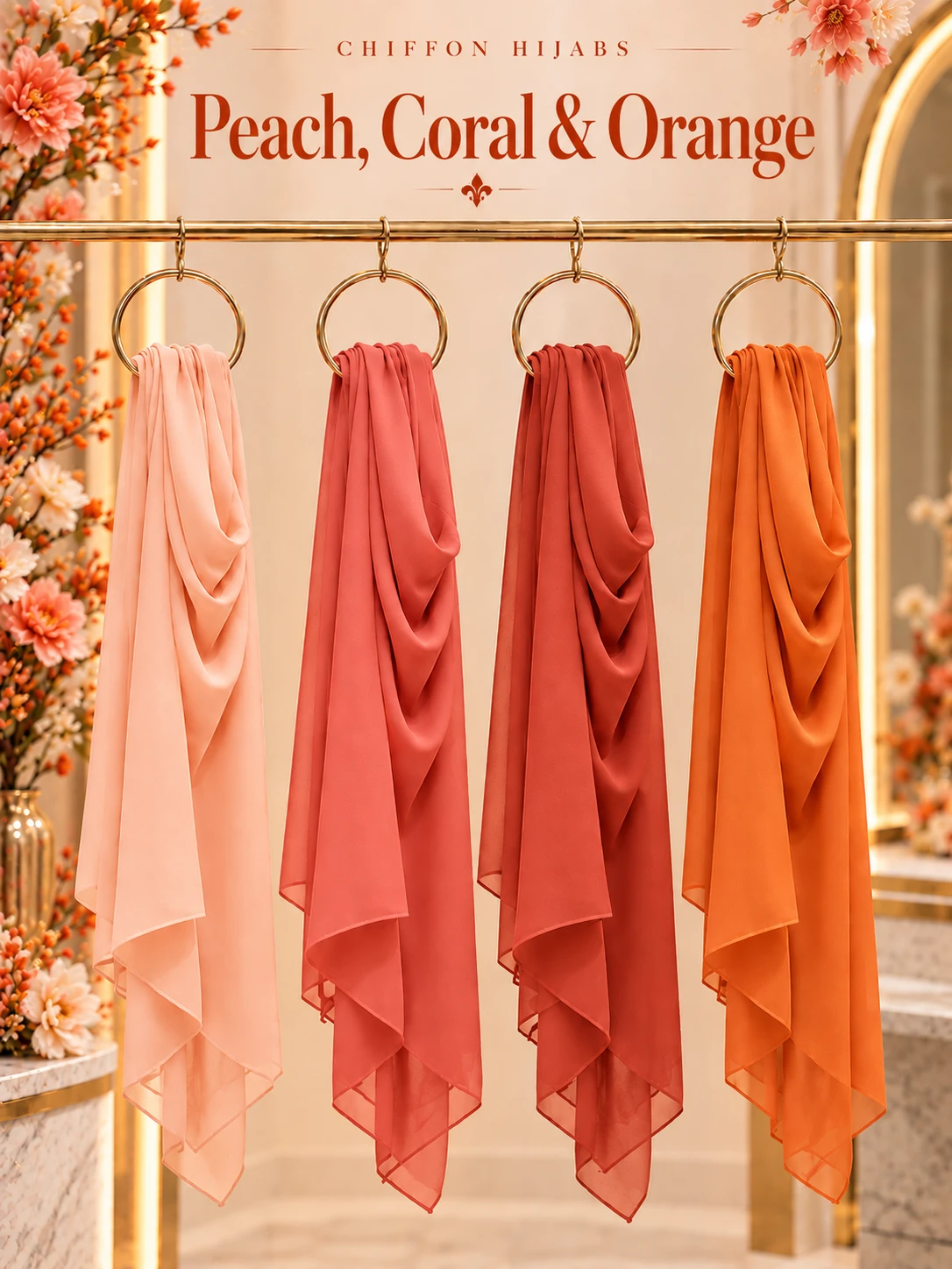 Peach, Coral & Orange