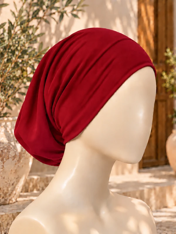 Crimson Red Tube Cap