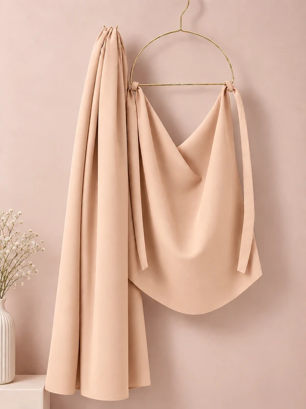 Skin Color Matching Hijab and Niqab Set