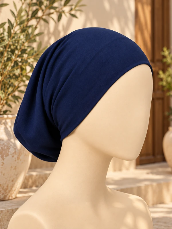 Navy Blue Tube Cap