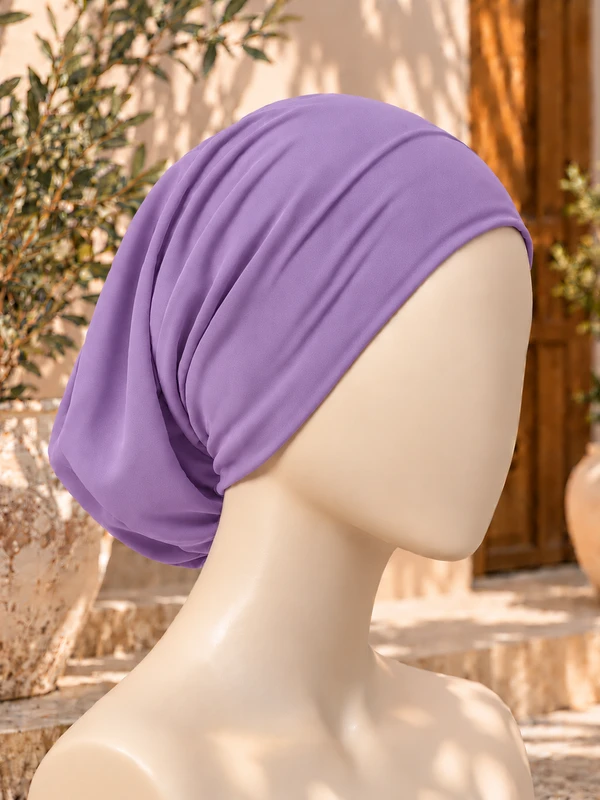 Lavender Hijab Tube Cap