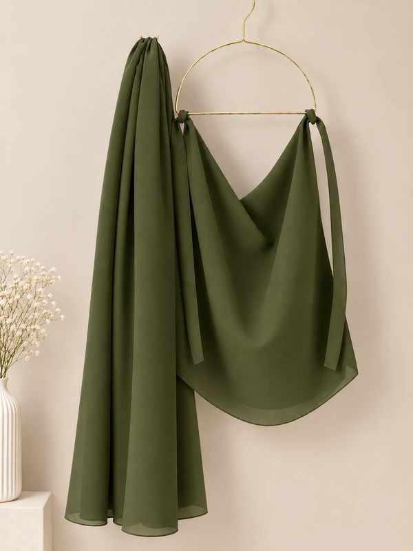 Army Green - Premium Matching Hijab and Niqab Set