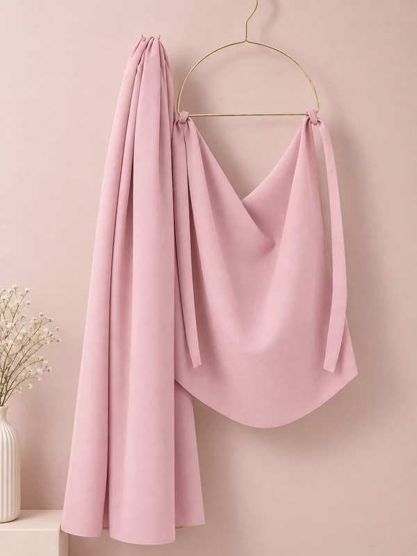 Baby Pink - Premium Matching Hijab and Niqab Set