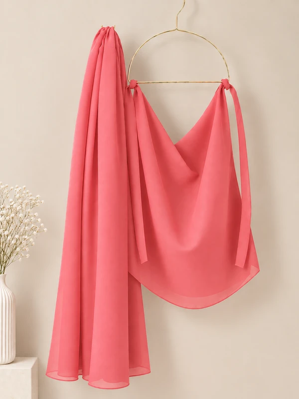 Coral Pink - Premium Matching Hijab and Niqab Set