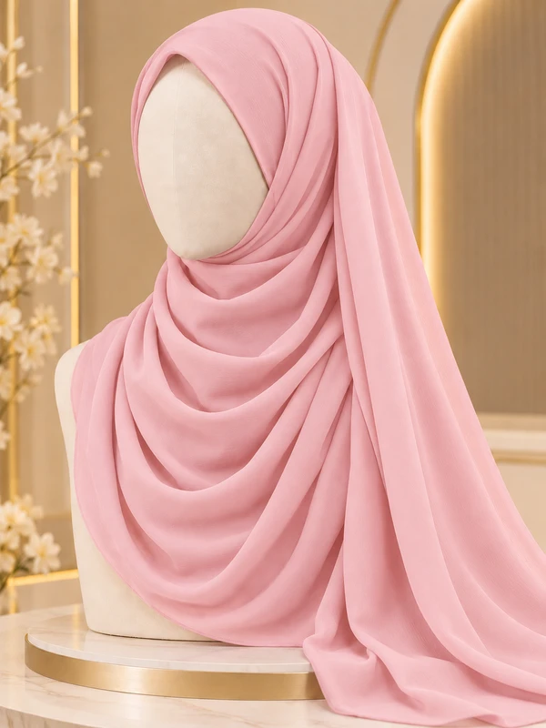 Baby Pink Premium Georgette Hijab
