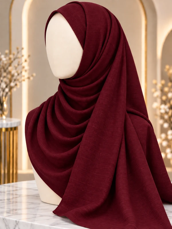 Maroon Premium Turkish Hijab