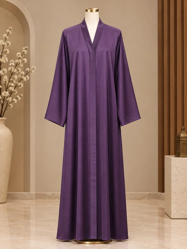 Purple Plain MOULVI Classic Abaya