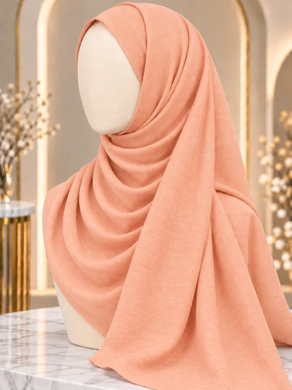 Peach Premium Turkish Hijab